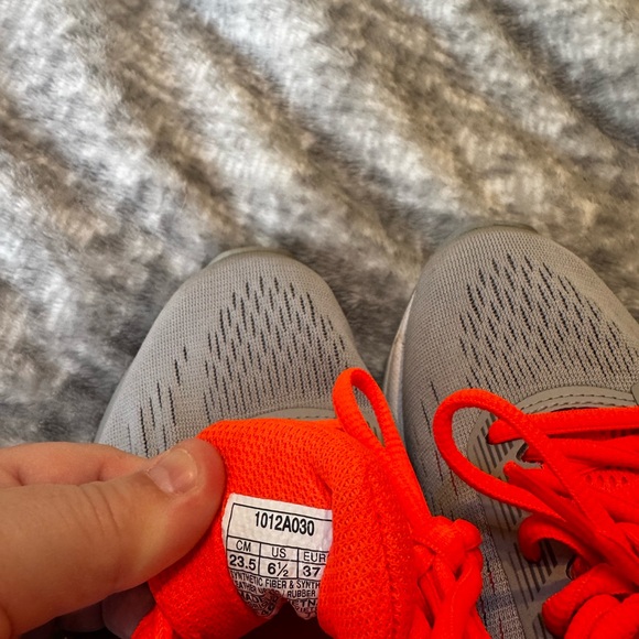 ASICS GT-1000 Gray and Orange Running Shoes - Picture 7 of 9